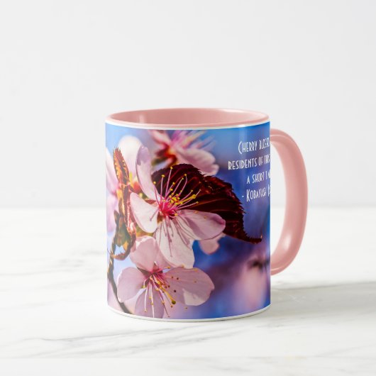Mug Belles fleurs de Sakura (Devant droit)