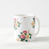 Mug Belles fleurs design art pour les tasses, verre, (Devant droit)