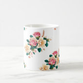 Mug Belles fleurs design art pour les tasses, verre, (Centre)