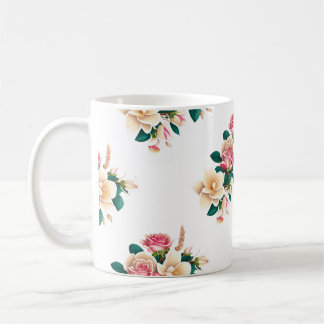 Mug Belles fleurs design art pour les tasses, verre,