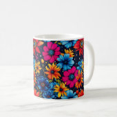 Mug Belles fleurs et Roses sucrés (Devant droit)
