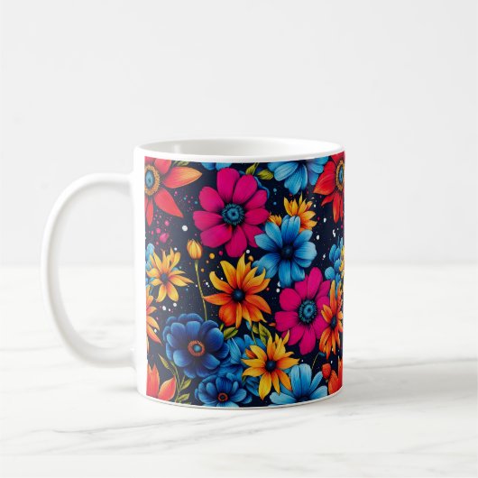 Mug Belles fleurs et Roses sucrés (Gauche)