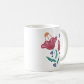 Mug Belles fleurs psychédéliques (Devant droit)