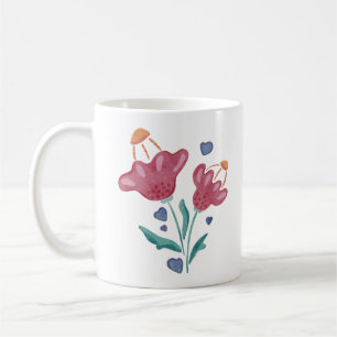 Mug Belles fleurs psychédéliques
