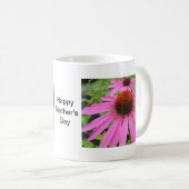 Mug belles fleurs rose violet (Devant droit)