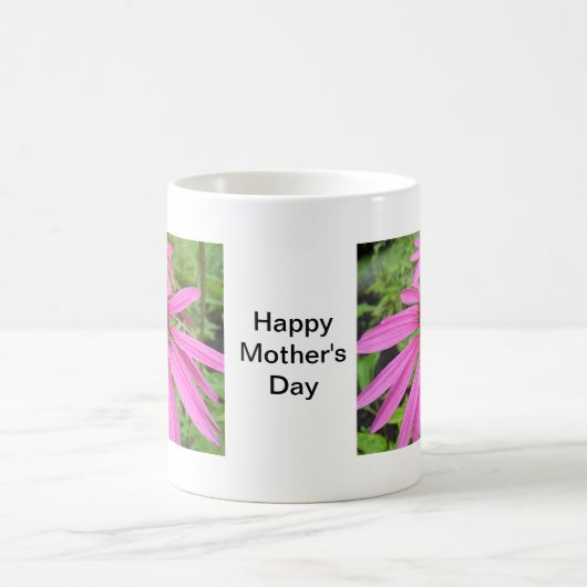 Mug belles fleurs rose violet (Centre)