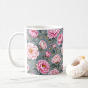 Mug Belles fleurs roses en fleurs