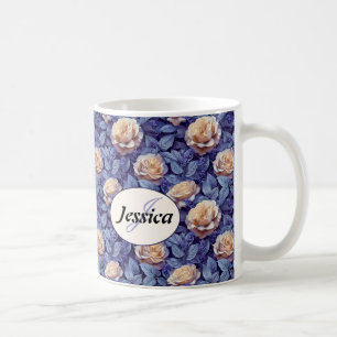 Mug Belles Fleurs Violettes Romantiques de Printemps F