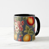 Mug Belles Fruits et Fleurs. Style français (Devant droit)