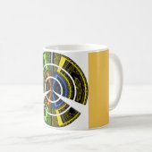 Mug Belles illustrations circulaires africaines coloré (Devant droit)