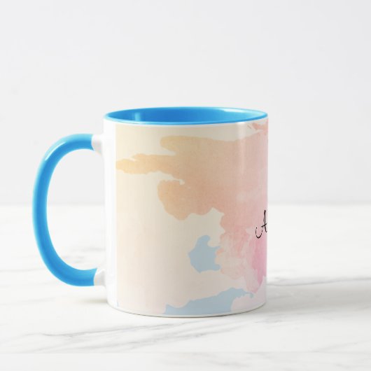 Mug Belles nuages pastel modèle-personnaliser (Gauche)