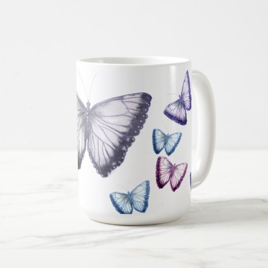 Mug Belles papillons mignonnes (Devant droit)