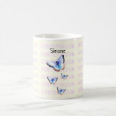 Mug Belles papillons sur Bokeh avec nom (Centre)