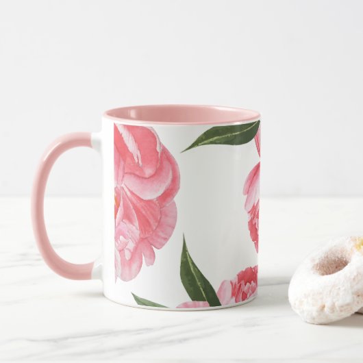 Mug Belles Roses (Avec donut)