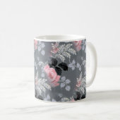 Mug Belles roses rose pâle (Devant droit)