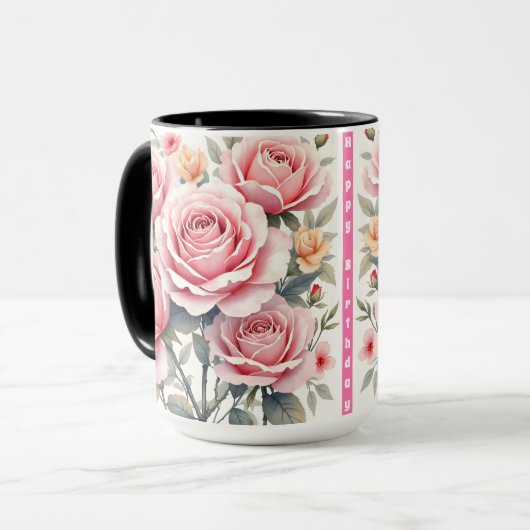 Mug Belles Roses Roses Luxe Tendance Collection (Devant gauche)