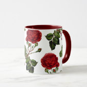 Mug Belles Roses Rouges (Devant droit)