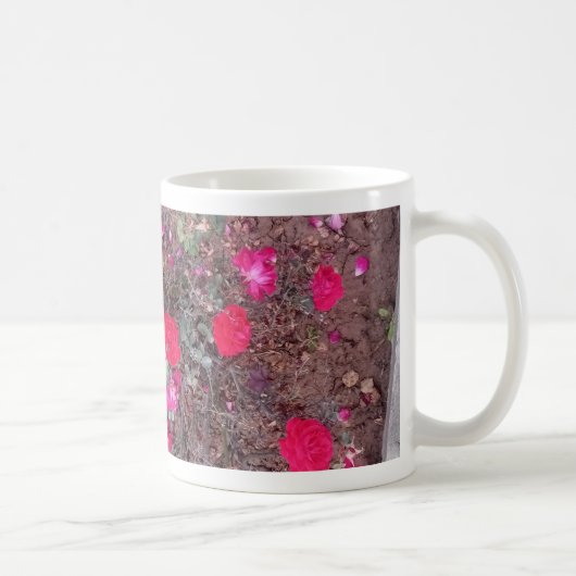 Mug Belles roses rouges en fleurs (Droite)
