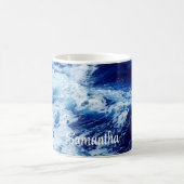 Mug Belles vagues de l'océan Bleu (Centre)