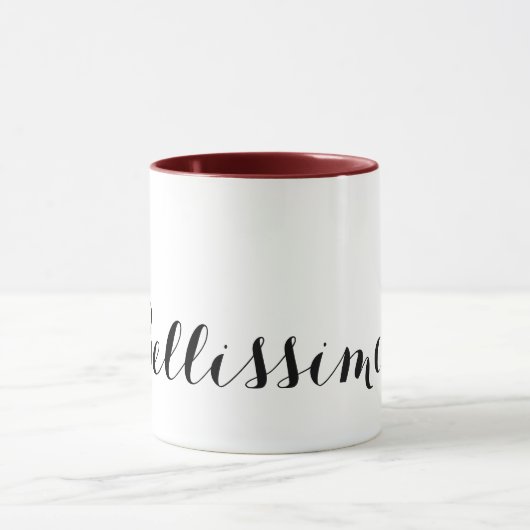 Mug Bellissimo ! Typographie (Centre)