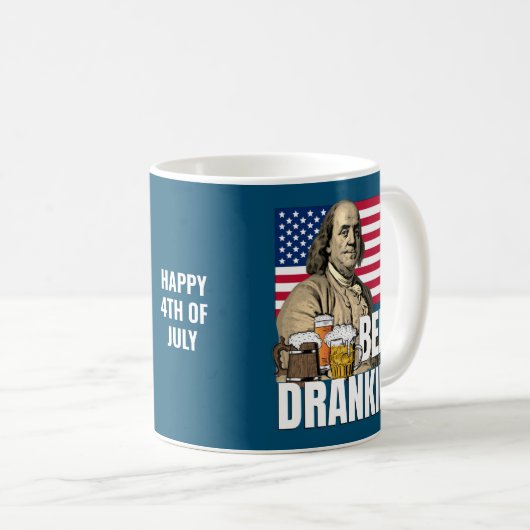 Mug BEN DRANKIN 4 juillet Benjamin Franklin (Devant droit)