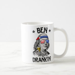 Mug Ben Drankin 4 juillet Benjamin Franklin Hommes Fem