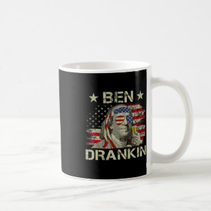 Mug Ben Drankin Benjamin Franklin 4 juillet Drôle Dr.