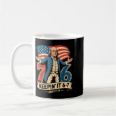 Mug Ben Franklin 67 Mème Garder Ça 7-6 Professeur d'Hi (Gauche)