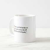 Mug Ben Franklin sur la démocratie (Devant gauche)