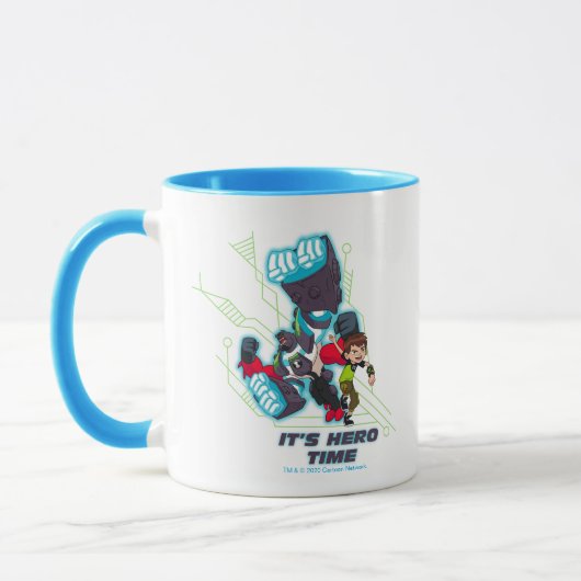 Mug Ben & Omni-Enhanced Four Arms - It's Hero Time (Gauche)