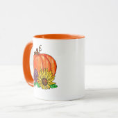 Mug Bénédiction d'automne, tournesols, mamans et Citro (Devant gauche)