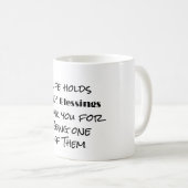 Mug Bénédiction de la vie et Merci (Devant droit)