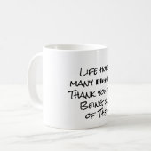 Mug Bénédiction de la vie et Merci (Devant gauche)