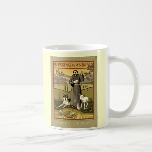 MUG BÉNÉDICTION DE L'AFFICHE D'ANIMAUX (Droite)