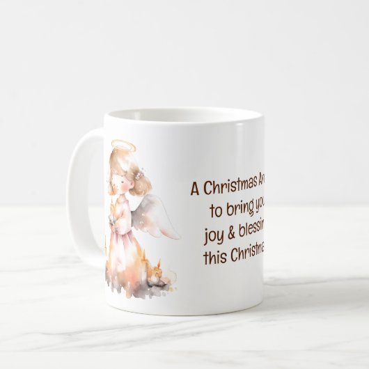 Mug Bénédiction de l'ange de Noël (Devant gauche)
