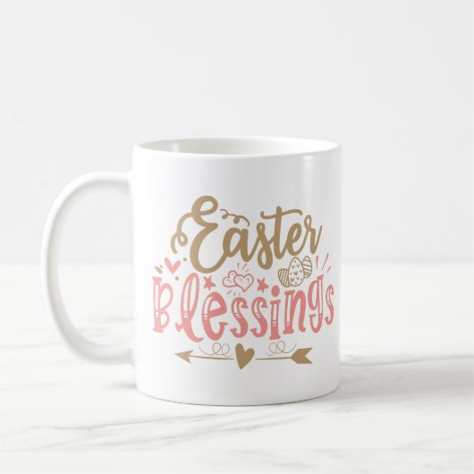 Mug Bénédiction de Pâques Jolie citation (Gauche)