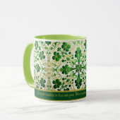 Mug Bénédiction irlandaise personnalisée | Que vos pro (Devant gauche)