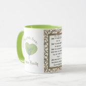 Mug Bénédiction irlandaise Que le chemin se lève pour (Devant gauche)
