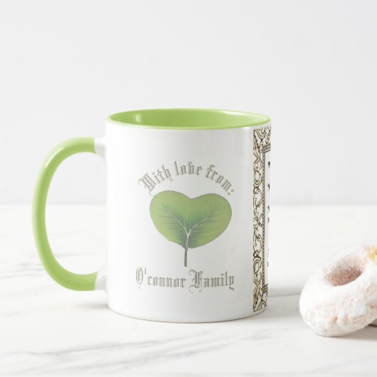 Mug Bénédiction irlandaise Que le chemin se lève pour (Avec donut)