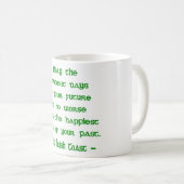 Mug Bénédiction Irlandaise Que les Jours les Plus Tris (Devant droit)