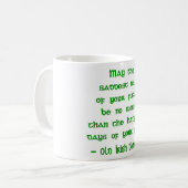 Mug Bénédiction Irlandaise Que les Jours les Plus Tris (Devant gauche)