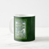 Mug Bénédiction irlandaise verte (Devant gauche)