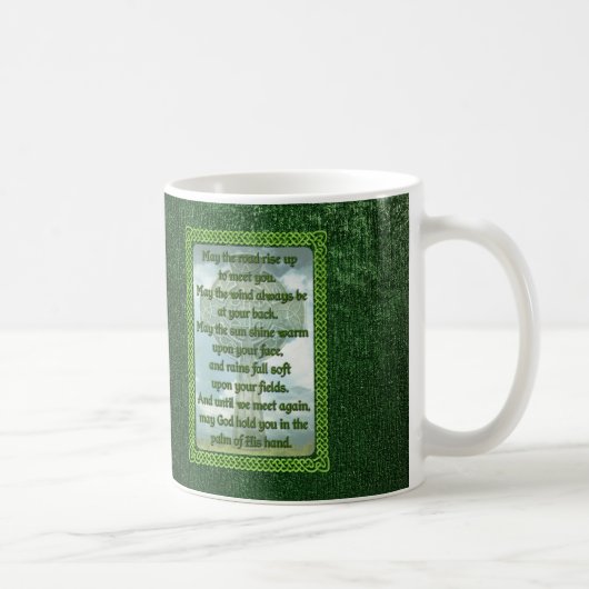 Mug Bénédiction irlandaise verte (Droite)