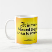 Mug Bénédiction pour donner à Lois 20-35 (Gauche)