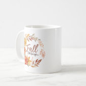 Mug Bénédictions d'automne florales (Devant gauche)