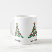 Mug Bénédictions de Noël, salutations, espoir (Devant gauche)