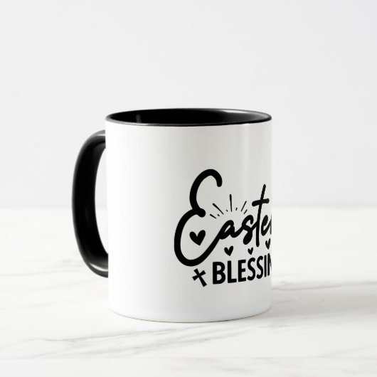 Mug Bénédictions de Pâques chrétiennes (Devant gauche)