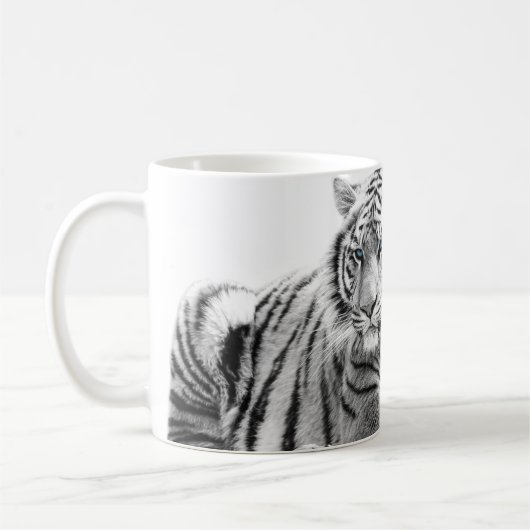 Mug Bengal White Tiger (Gauche)