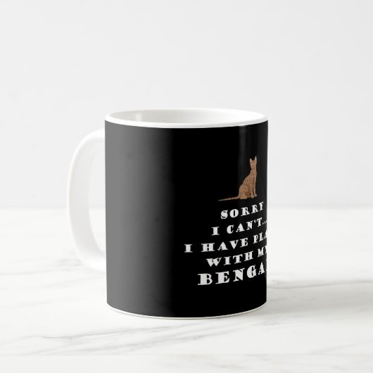 Mug Bengale Chats Chat Cute Funny (Devant gauche)