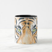 Mug Bengale Tigre Aquarelle Art de l'encre (Centre)